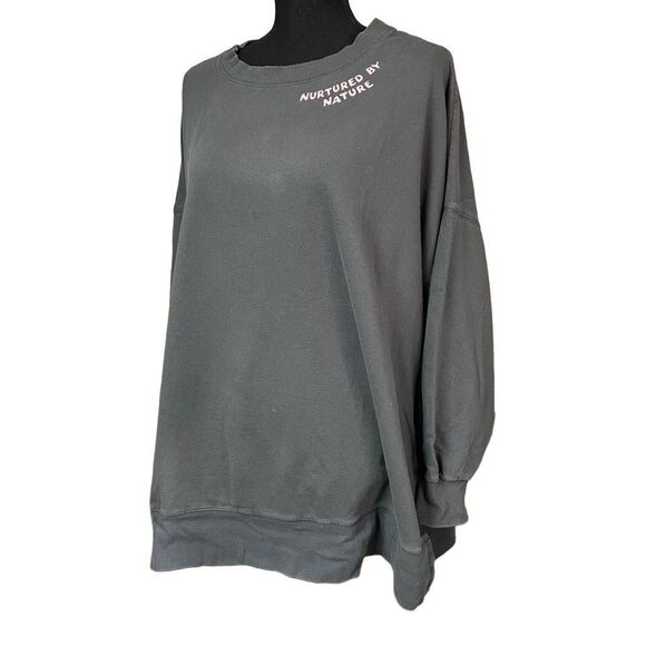 Old Navy Gray Nature Graphic Pullover Sweater - Picture 1 of 7